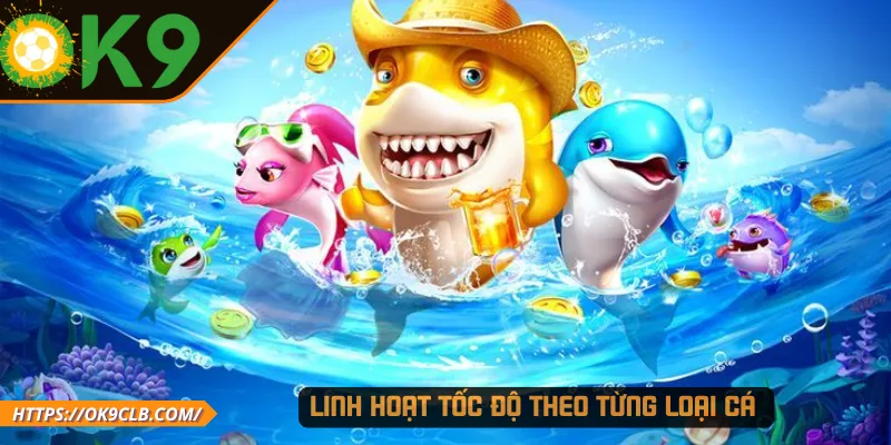 Linh hoạt tốc độ theo từng loại cá 